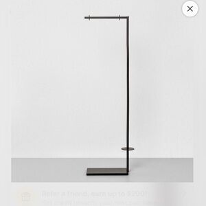 NWT Hearth and Hand Minimalist matte Black Metal toilet paper stand